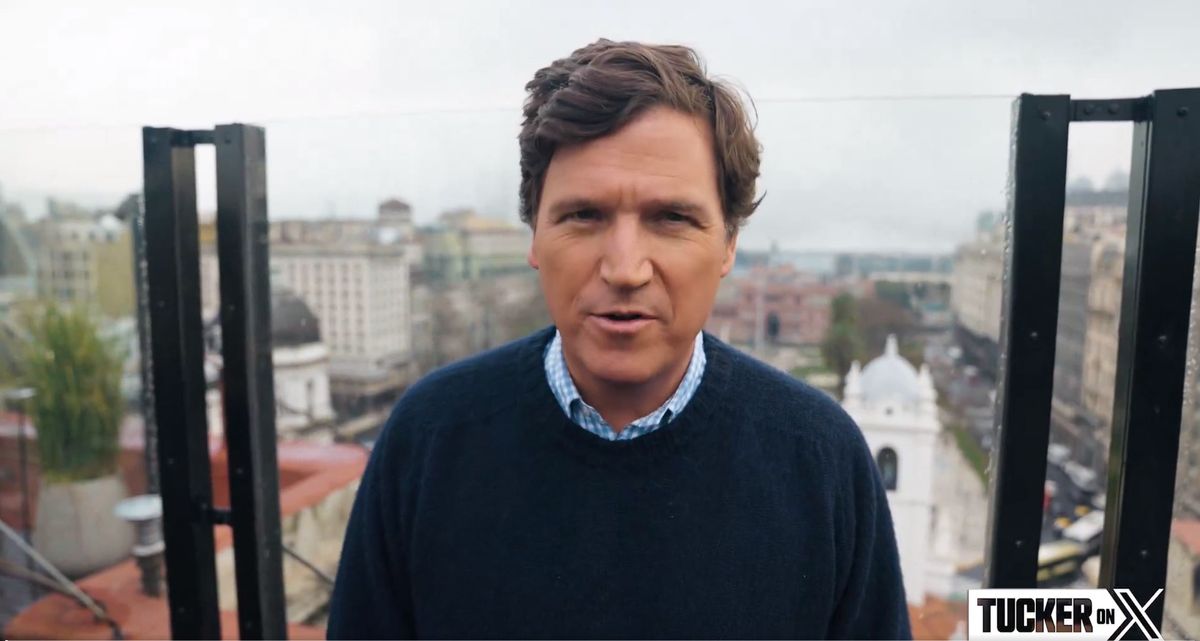 Tucker Carlson has no idea how hilarious this is